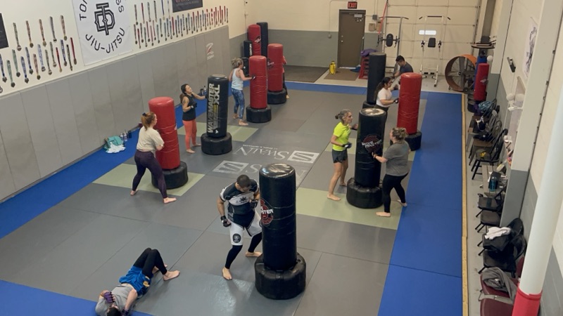 Cardio Kickboxing training
